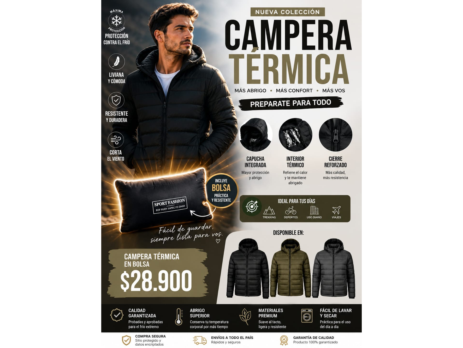 CAMPERA UNISEX TERMICA
