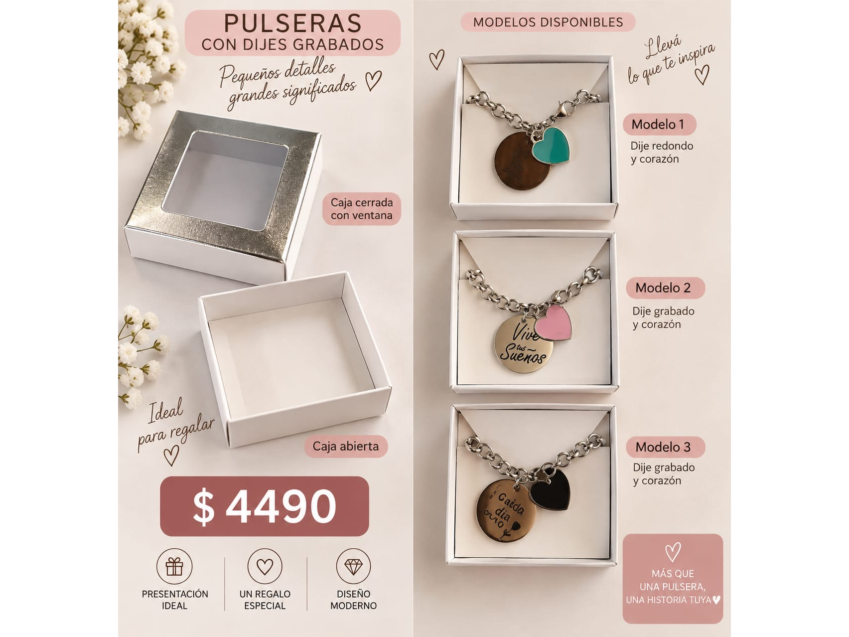 PULSERA DIJE CORAZON