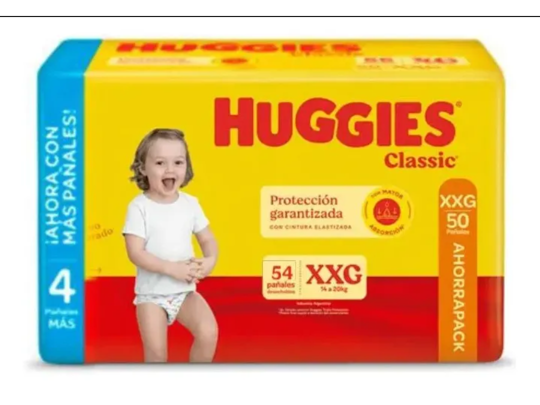 Huggies classic ahorro XXG x54