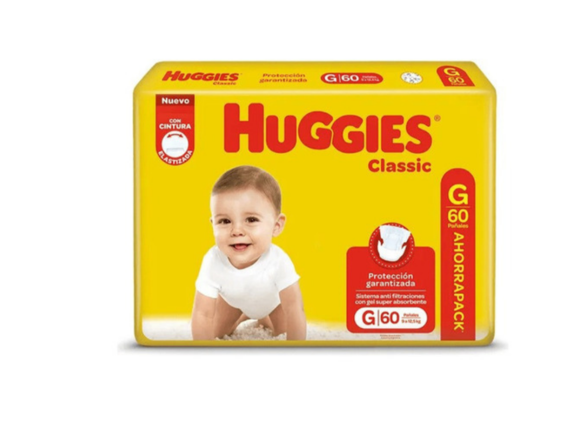 Huggie classic ahorro G x 60 unid.