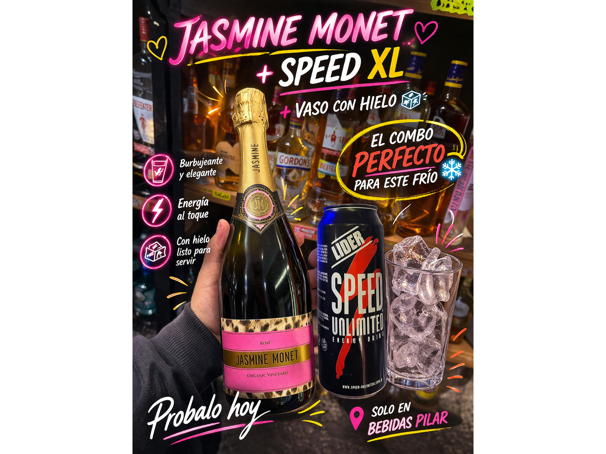 JASMINE MONET+ SPEED XL+ VASO CON HIELO