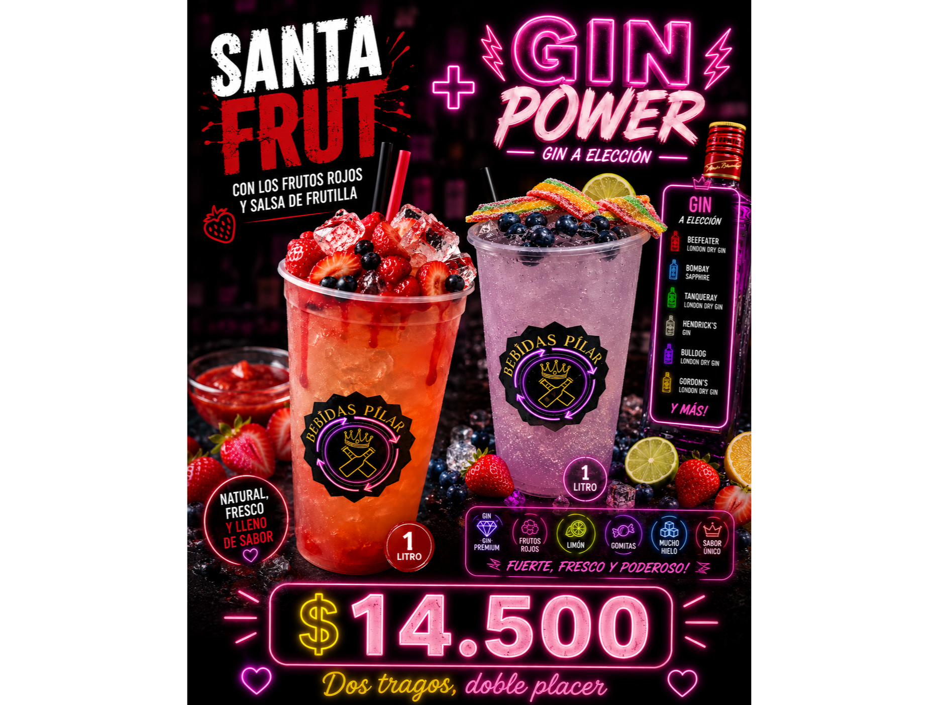 SANTA FRUT+ GIN POWER