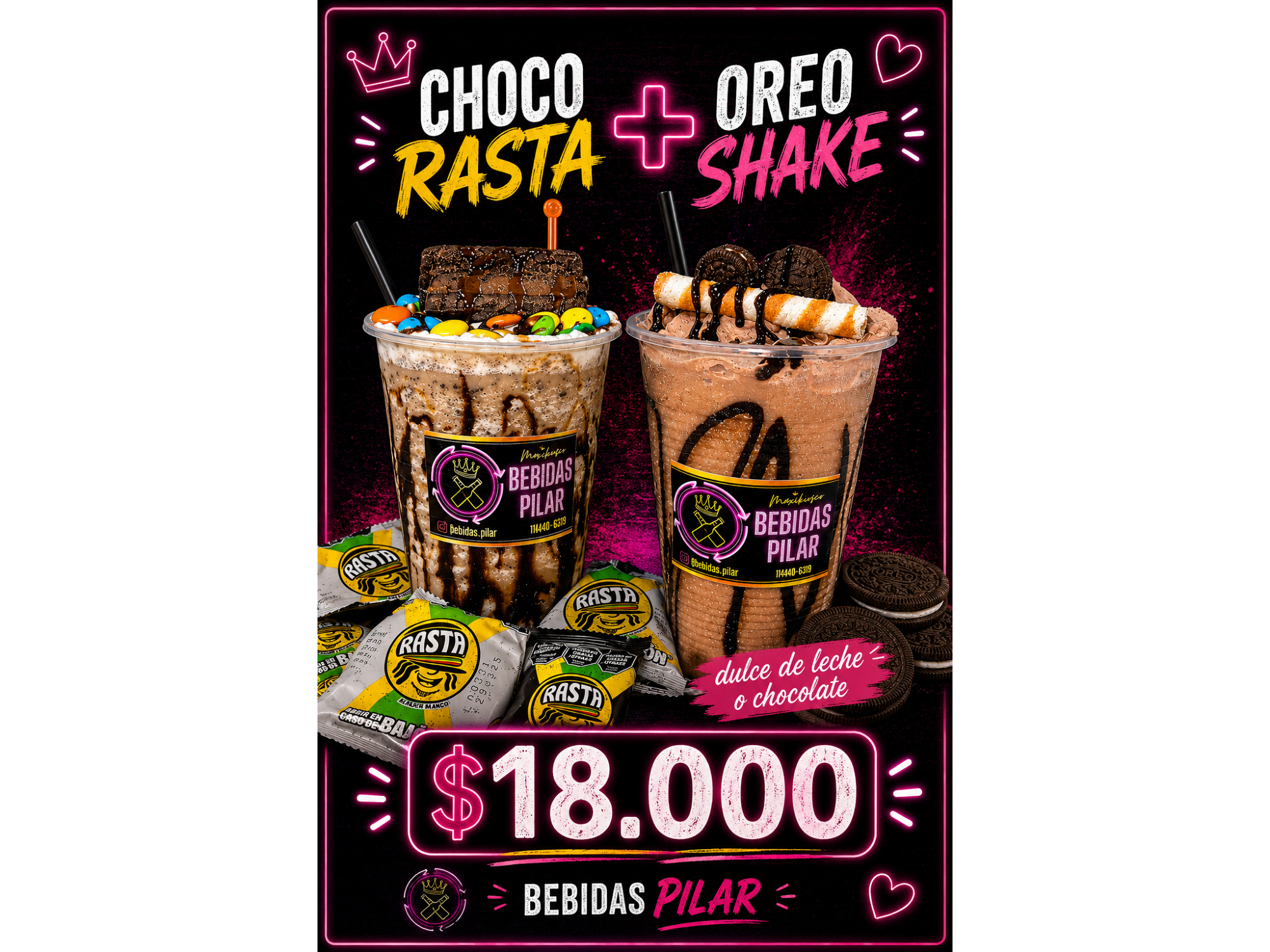 OREO SHAKE+ CHOCO RASTA