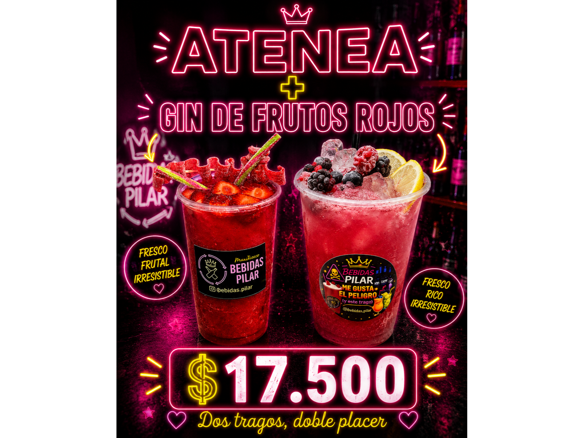 ATENEA+ GIN DE FRUTOS ROJOS