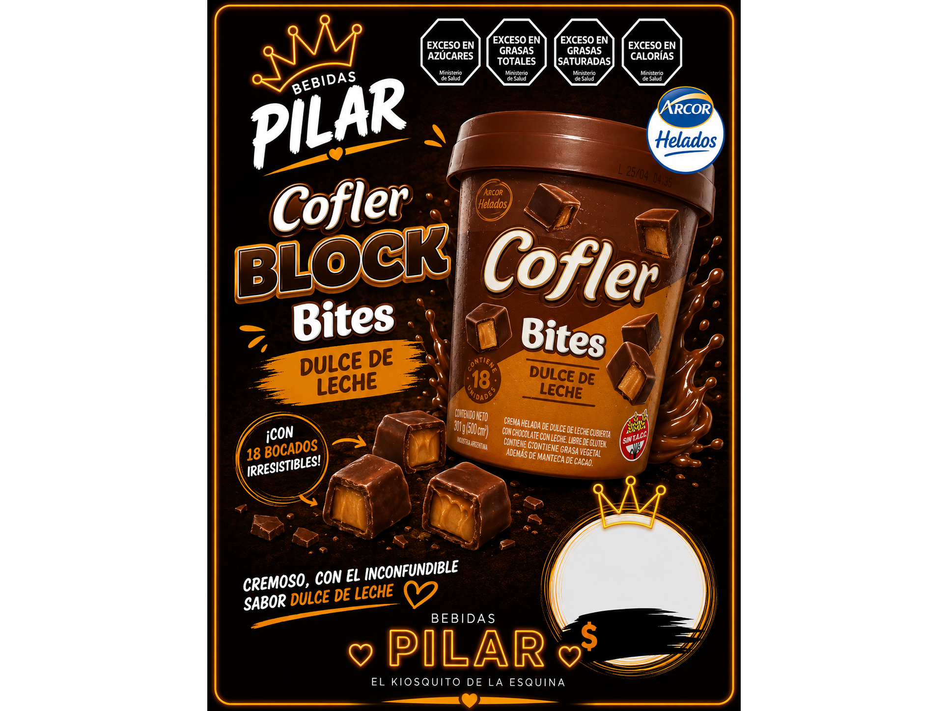 COFLER BITES DULCE DE LECHE (BOCADITOS)