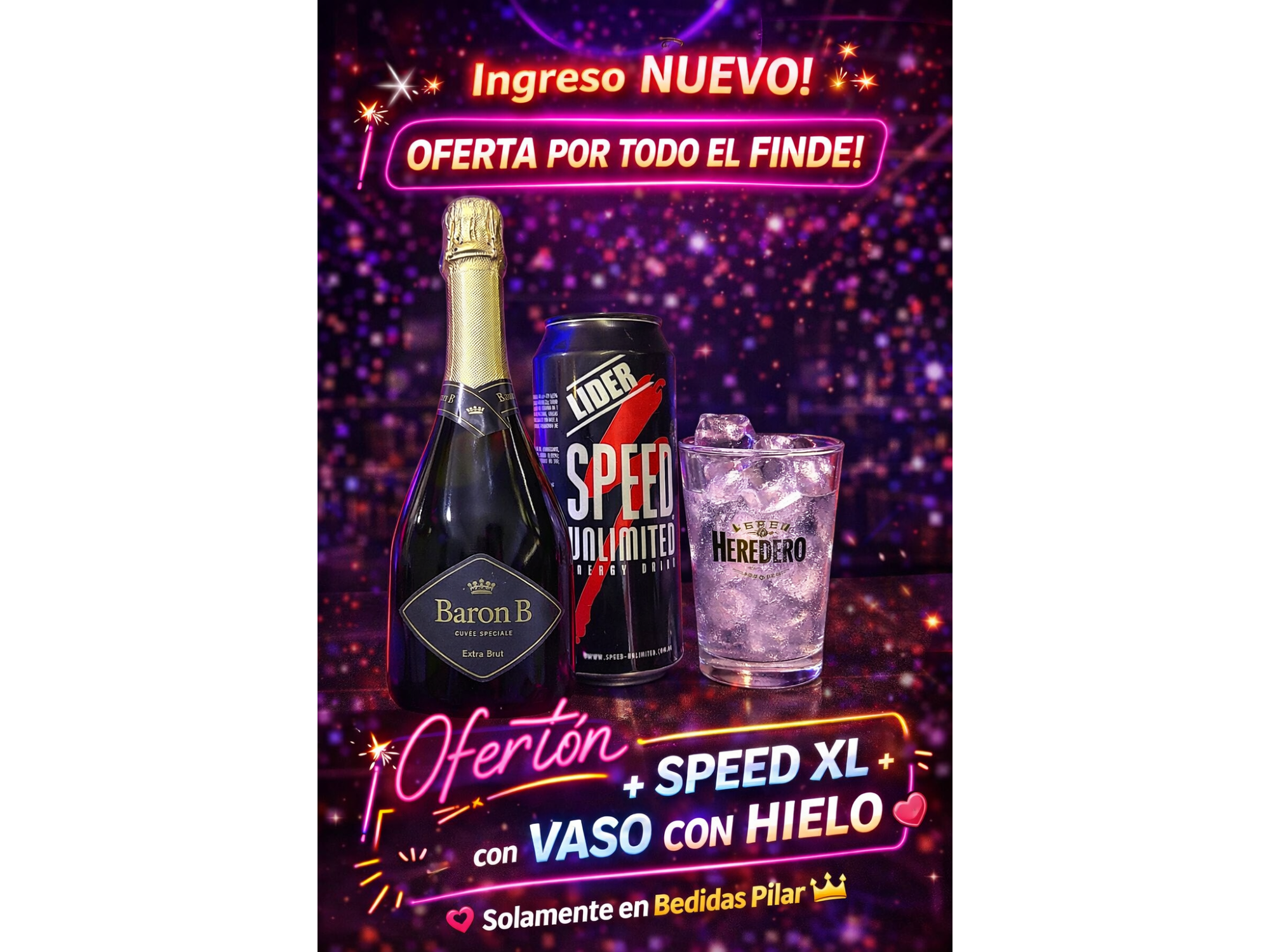 BARON B+ SPEED XL+ VASO CON HIELO