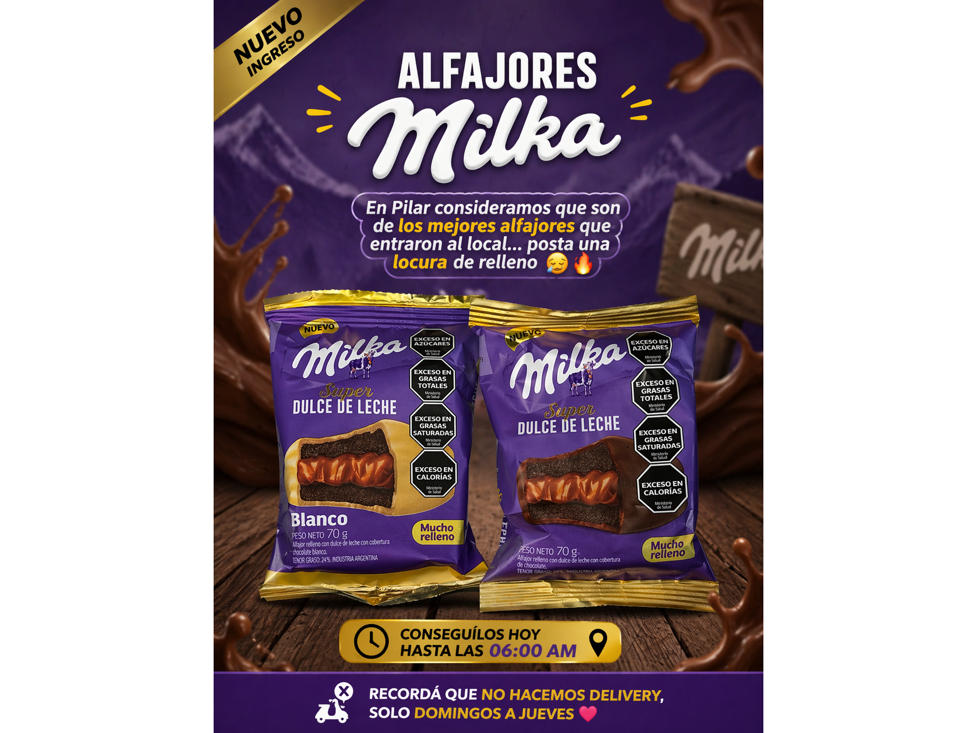 ALFAJOR MILKA NUEVO INGRESO