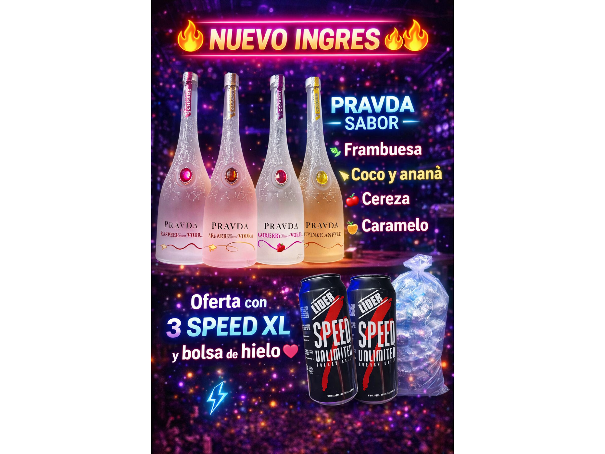 PRAVDA VODKA CON SPEED XL