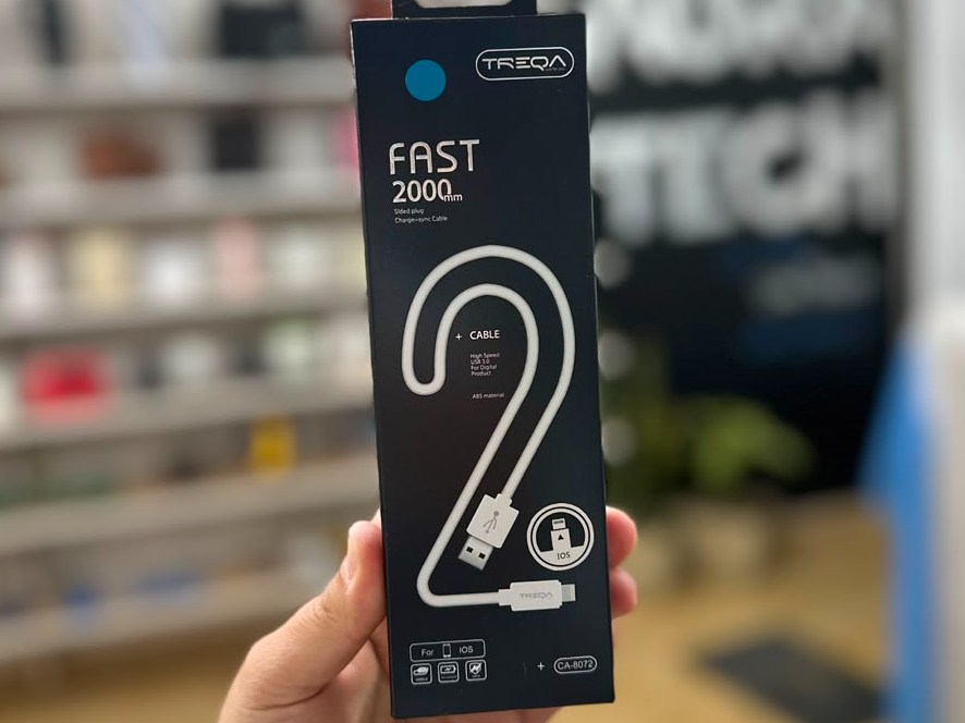 CABLE TREQA 2mts USB-LIGHTNING