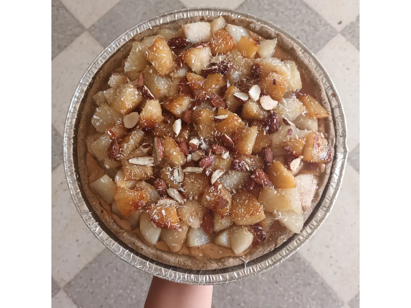 Tarta de manzana grandeeeeee