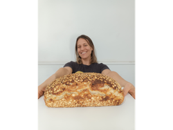 Pan de molde fermentado con masa madre (estilo lactal)