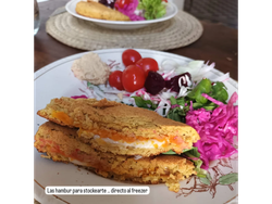 Hamburguesas  x3u. (Peso 200gr cada una)