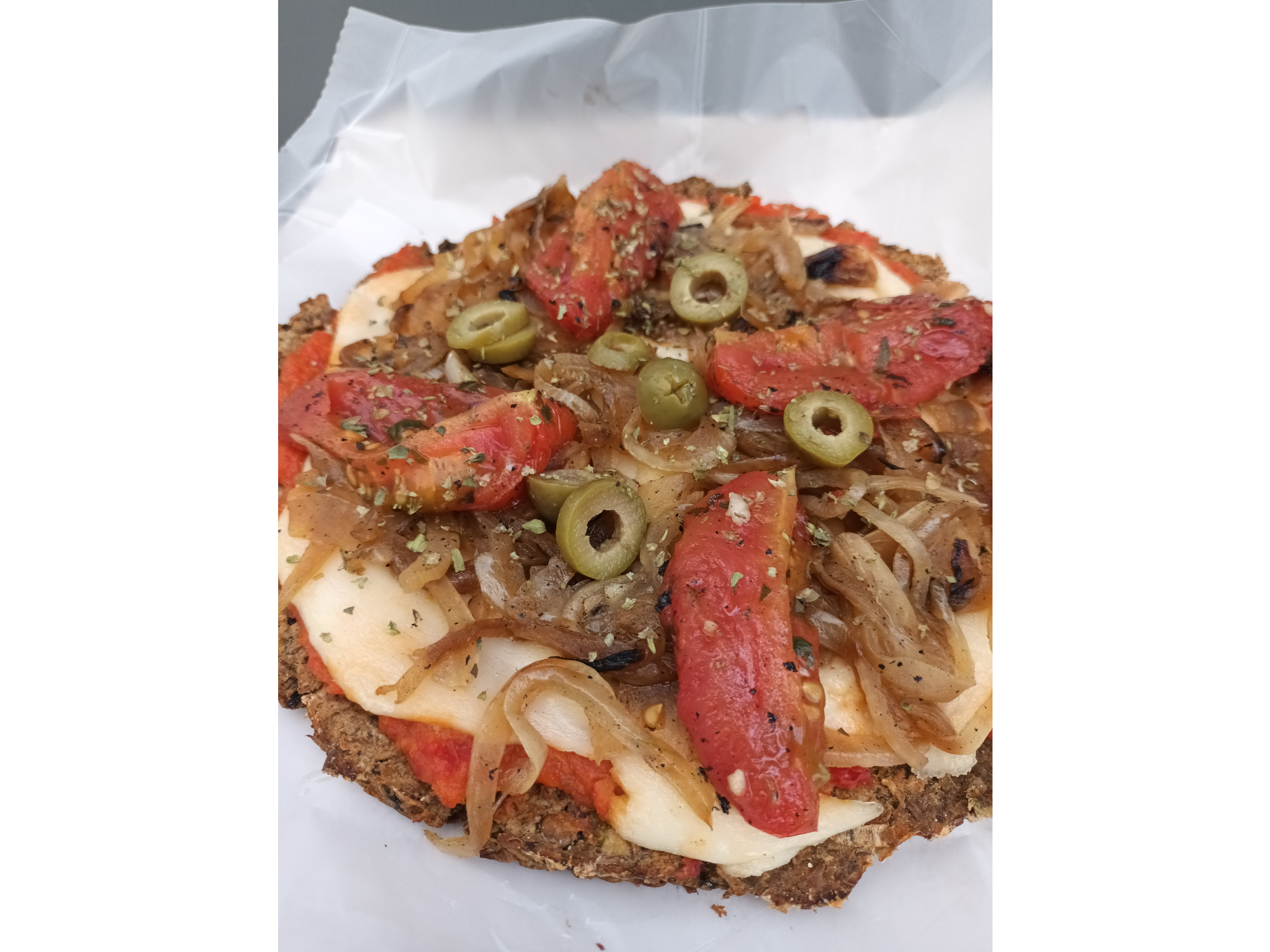 Pizza de legumbre y verduritas (p/ 2 personas )