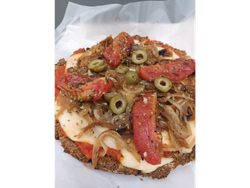 Pizza de legumbre y verduritas (p/ 2 personas )