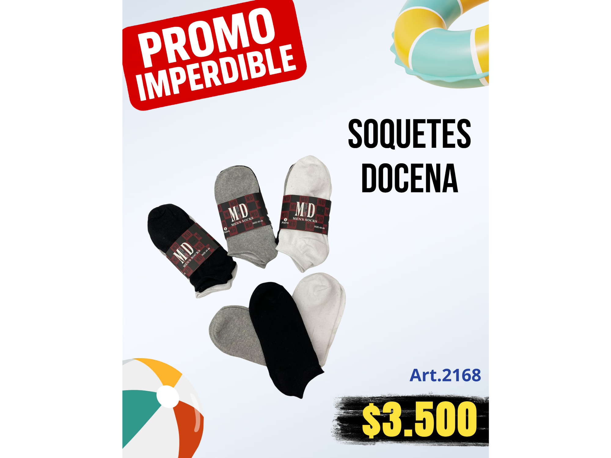 DOCENA  SOQUETE  HOMBRE  MD