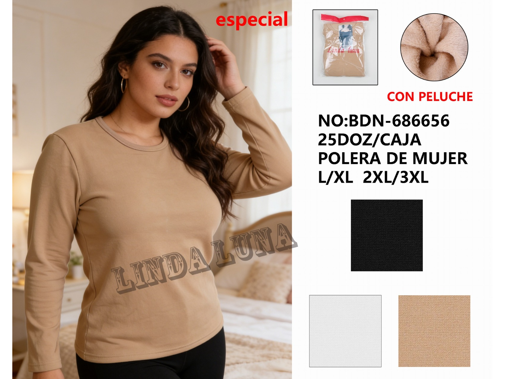DOCENA CAMISETA TERMICA ESPECIAL MUJER