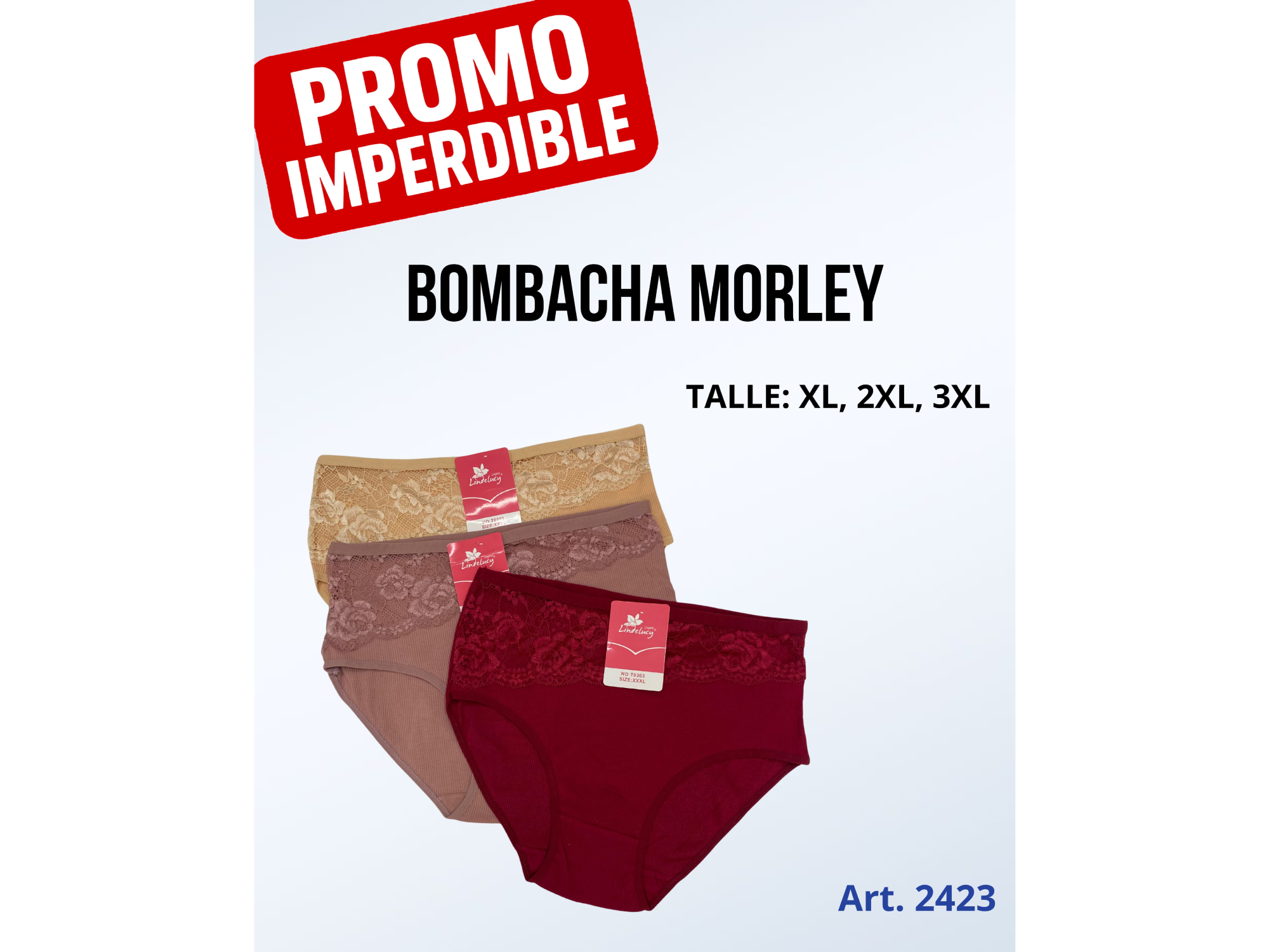 DOCENA  BOMBACHA  SEÑORA  TALLES  ESPECIALES