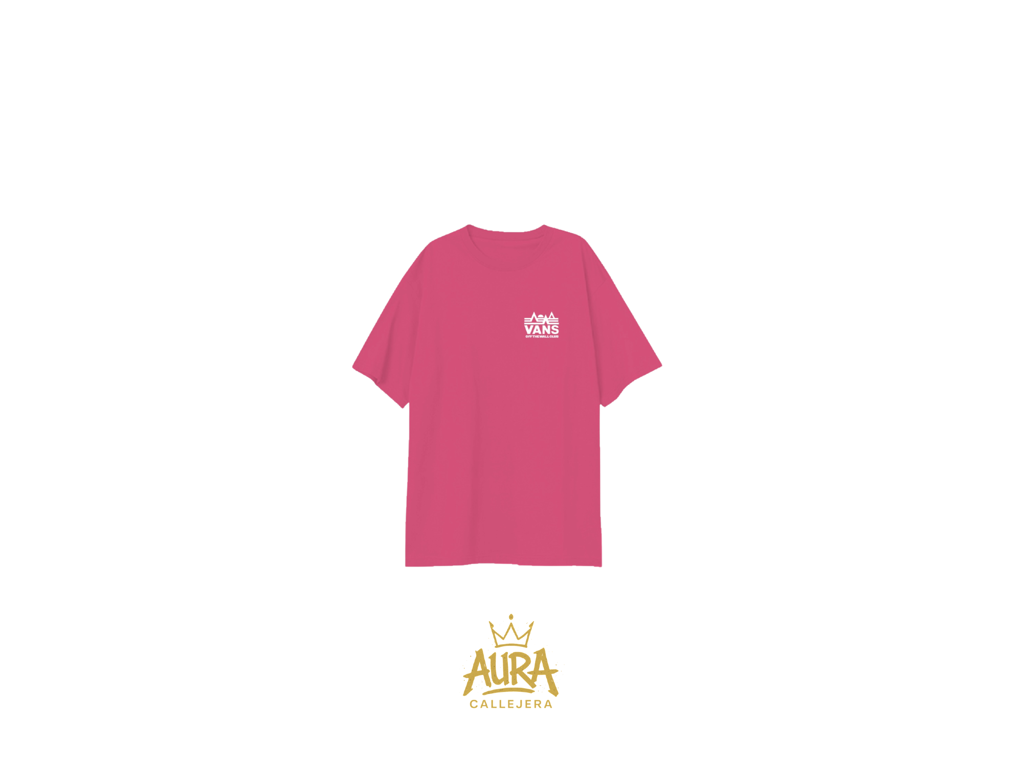 Remera Oversize “Vans Pop” Fucsia