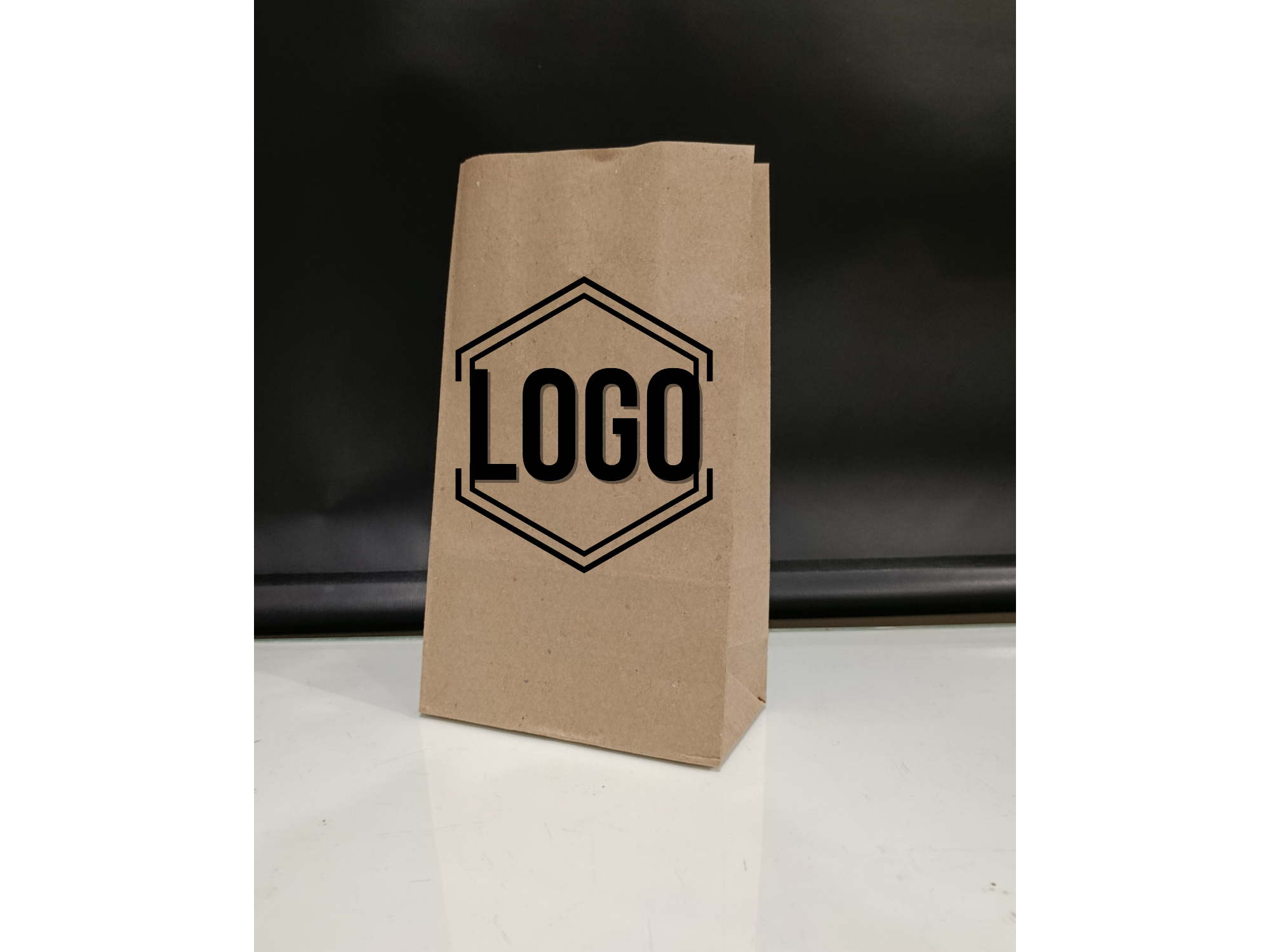 Bolsa de Papel Madera Kraft 16x24,5 x8