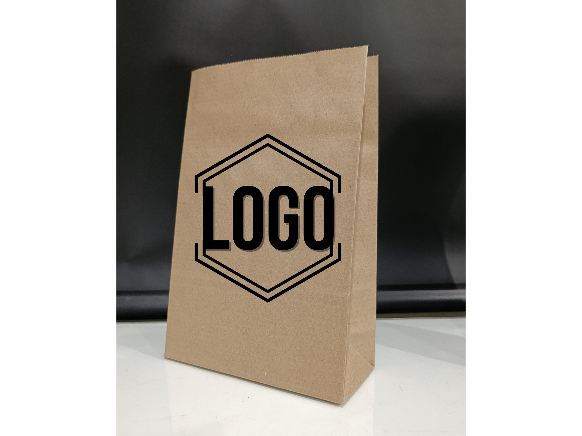 Bolsa de Papel Madera Kraft 20x30,5x9