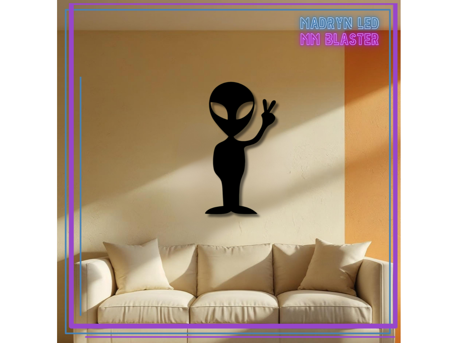 CARTEL RETROILUMINADO ALIEN