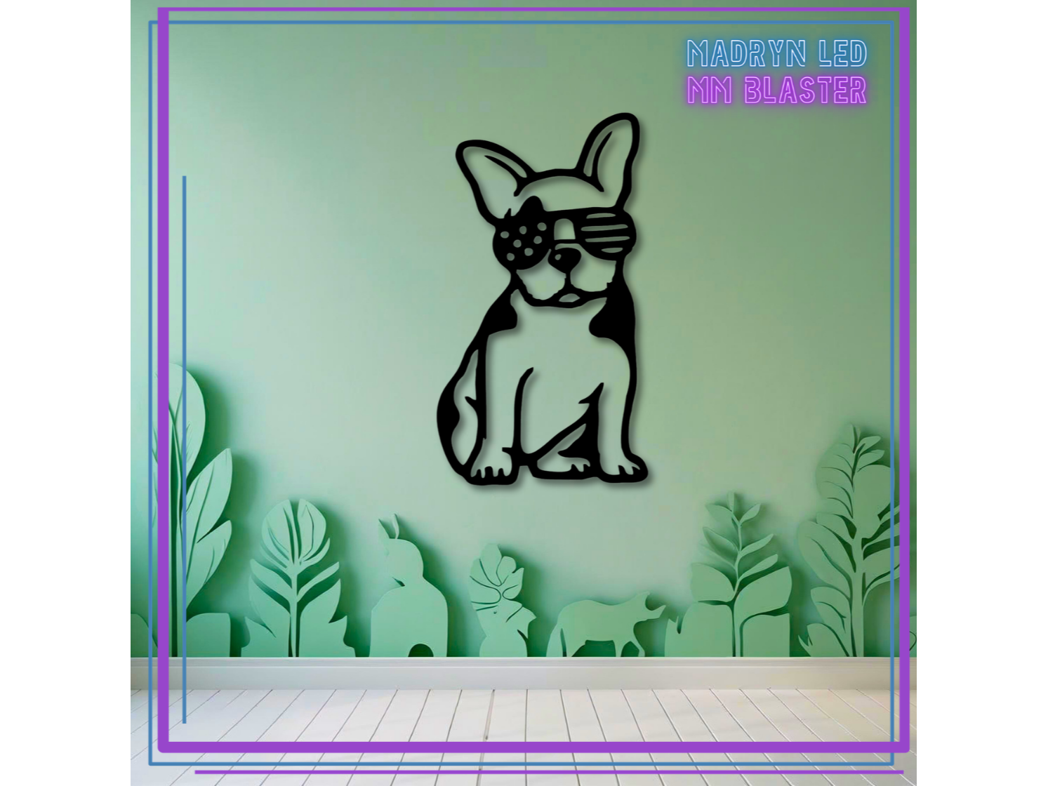 CUADRO DECO - PUG CON GAFAS