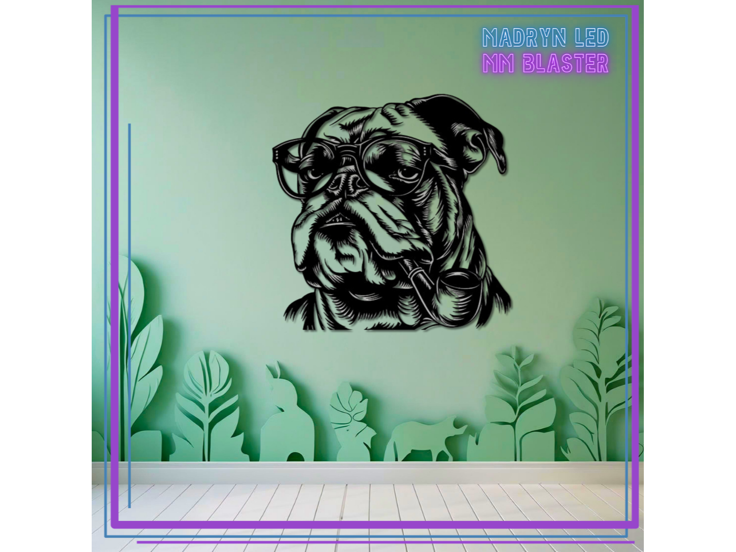 CUADRO DECO - PERRO CON GAFAS 2