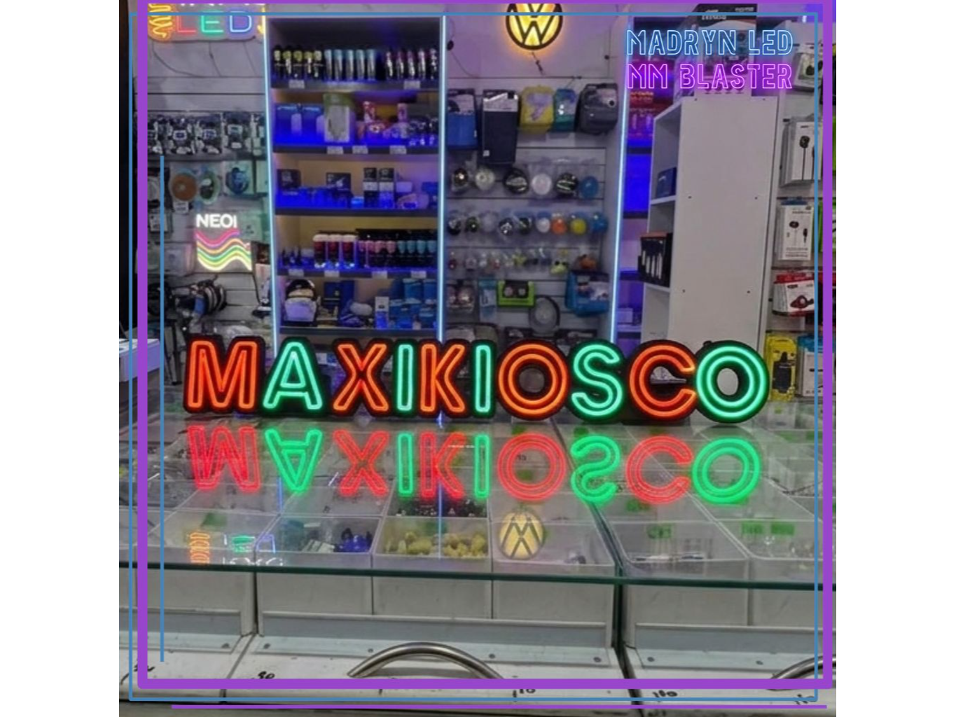 CARTEL NEON - MAXIKIOSCO