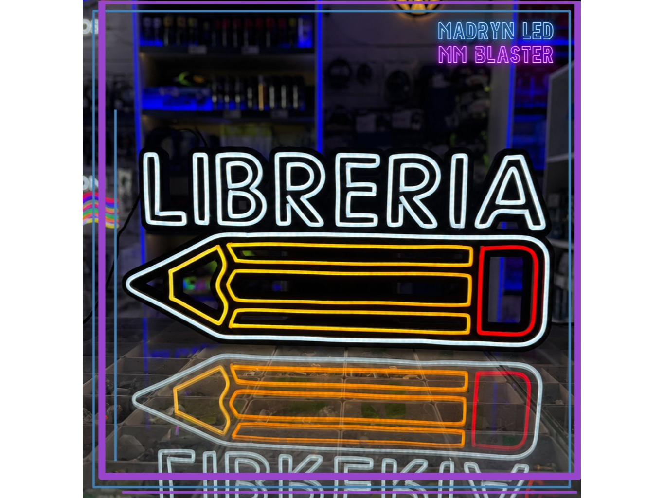 CARTEL NEON - LIBRERÍA