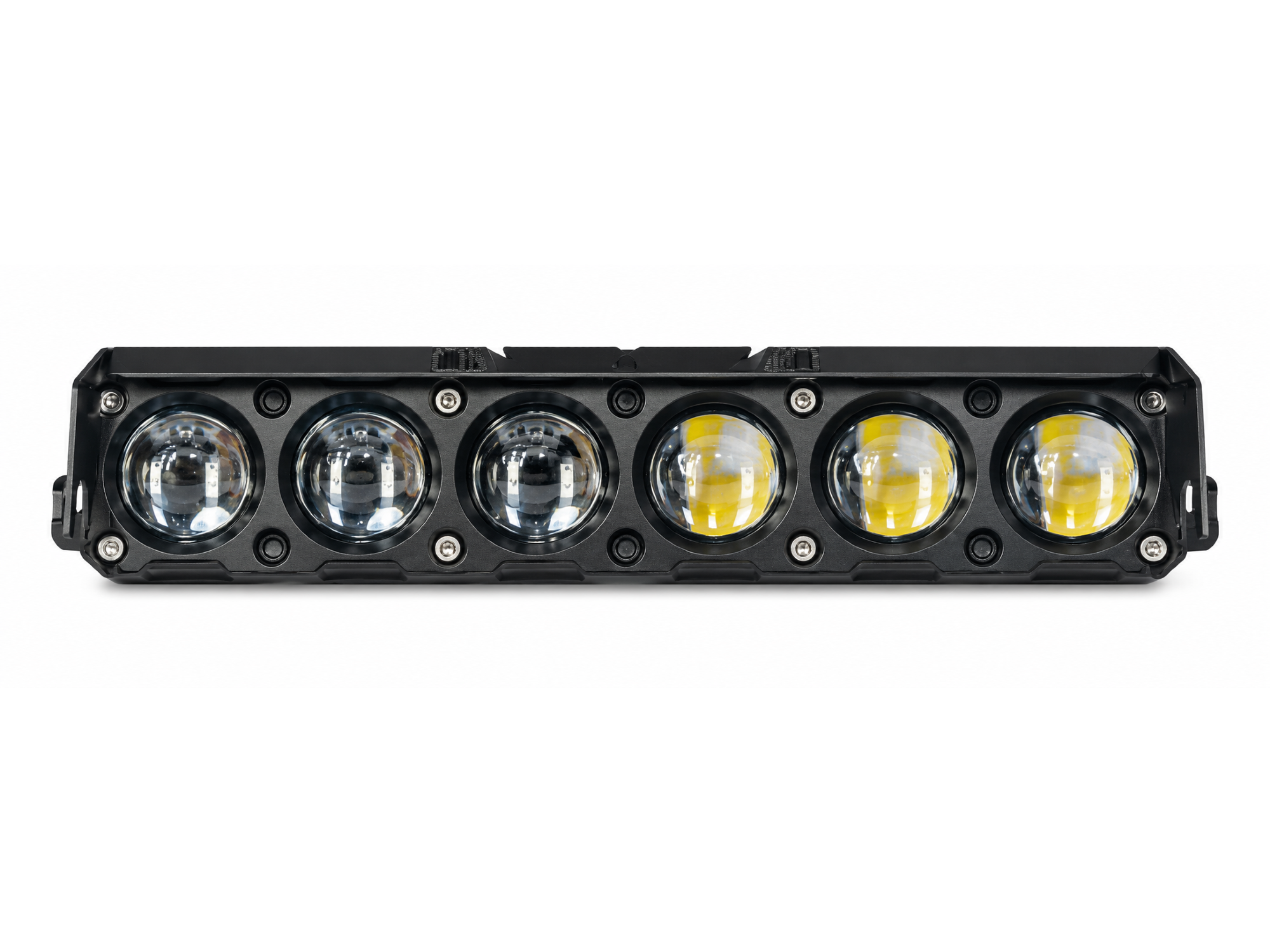FARO LED CON 6 LUPAS LUZ BLANCO Y AMBAR