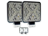 FARO 16 LED CUADRADO CON AMBAR 12/24 (UNIDAD)
