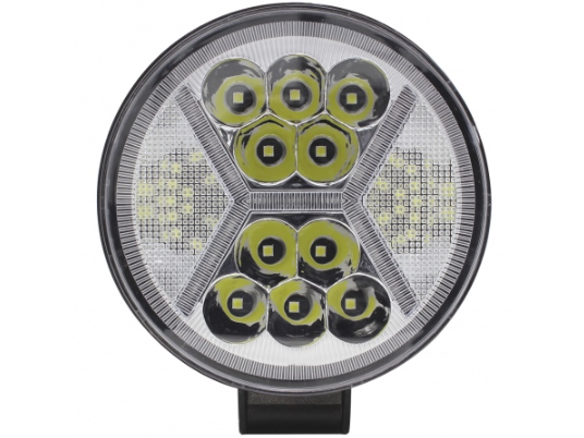 FARO 10 LED REDONDO  CON AMBAR  12/24