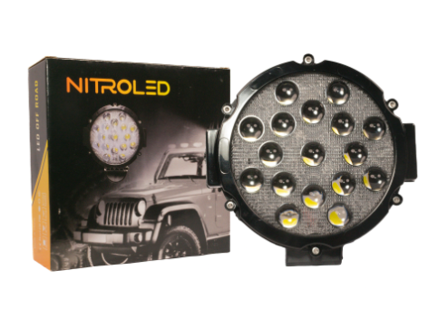 FARO 17 LEDS REDONDO 51W 12/24V OFF ROAD