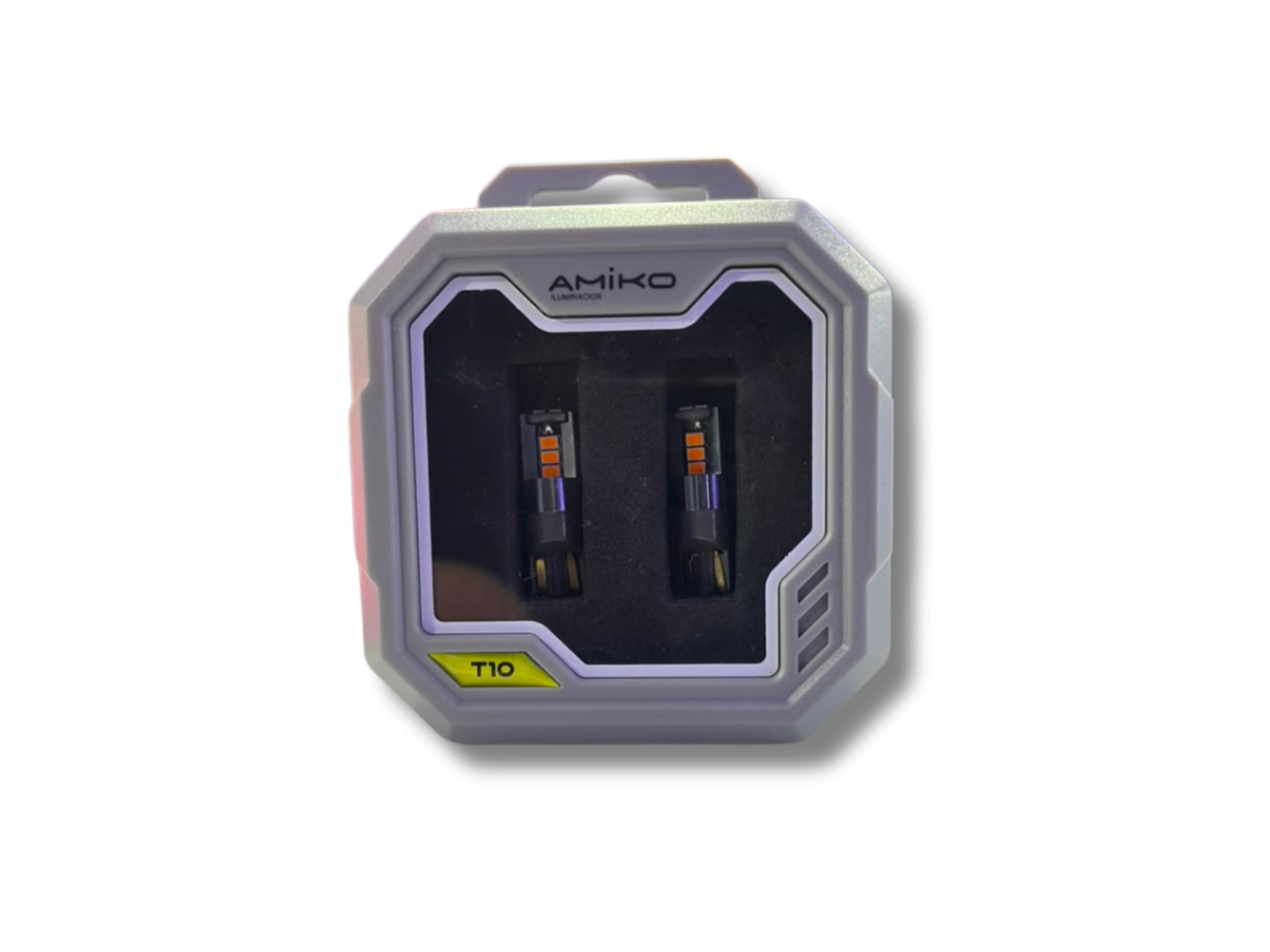 LAMPARA LED T10 CHIP CANBUS AMBAR 12/24V (BLISTER X2)