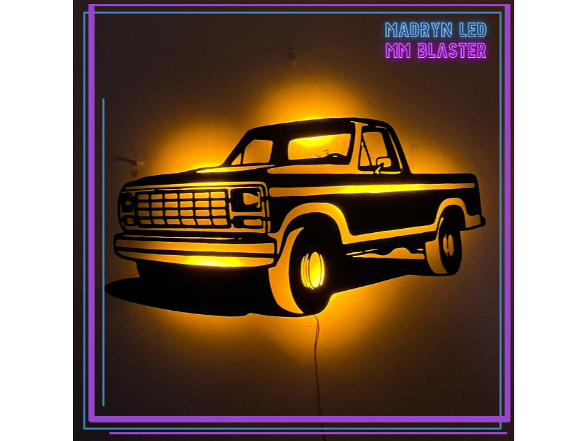 CARTEL RETROILUMINADO FORD F-100