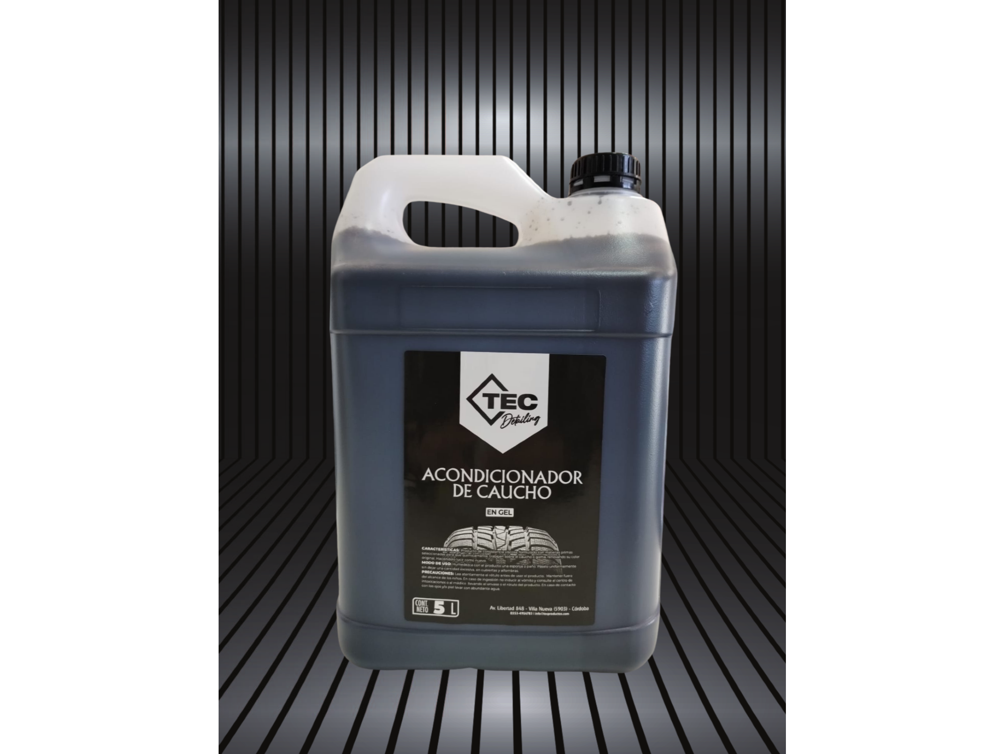 ACONDICIONADOR DE CUBIERTAS DARK GEL 5 LITROS  -  TEC