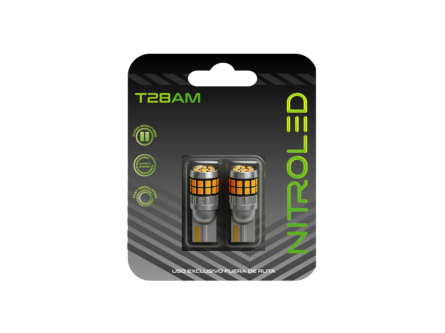 LAMPARA LED T10 ULTRA CANBUS AMBAR 12/80V (BLISTER X2)
