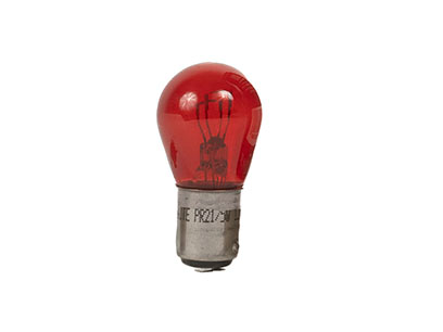 LÁMPARA HALÓGENA DE 2 POLOS ROJA 21/5W 12V PATA DESPAREJA