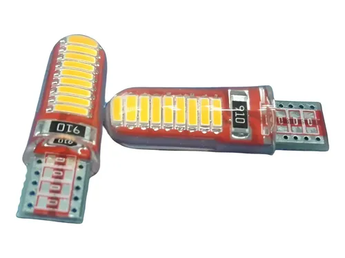 LAMPARA LED T10  IRON MAN  12V (BLANCO FRIO - AMBAR)