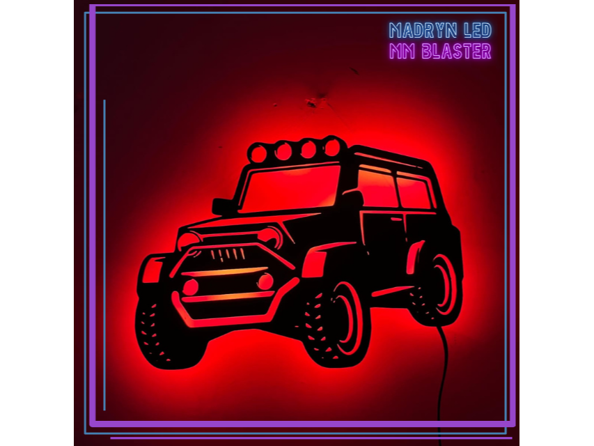 CARTEL RETROILUMINADO JEEP