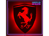 CARTEL RETROILUMINADO LOGO FERRARI