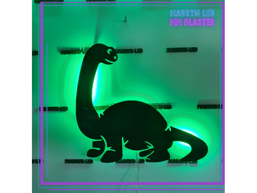 CARTEL RETROILUMINADO DINOSAURIO