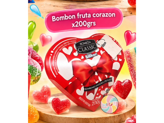 BOMB FRUTA BILLIKEN CORAZON X200G de Caramele