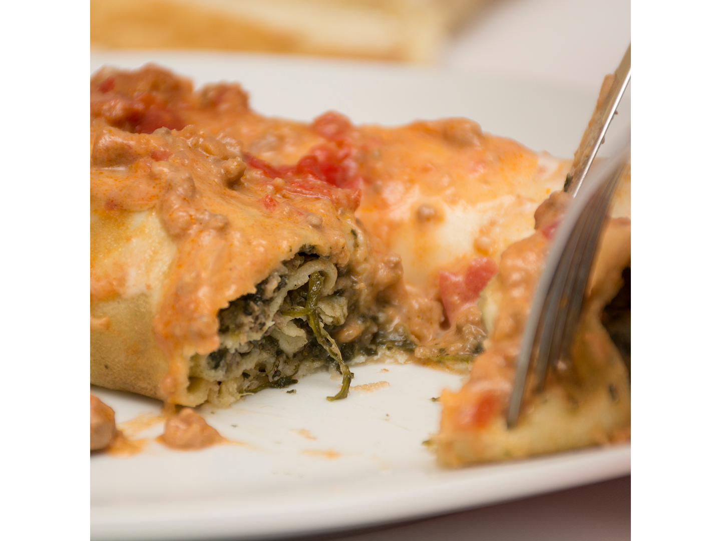 Canelones De Carne y Verdura