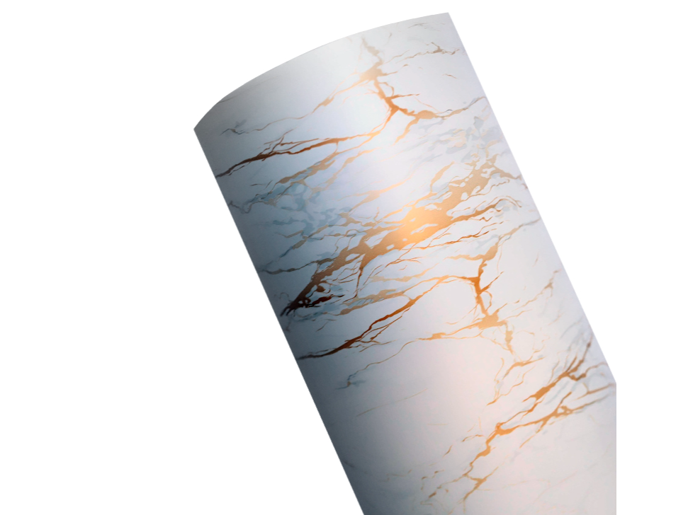 L053 Vinilo Mccal X 122 Marmol Gold Calacatta