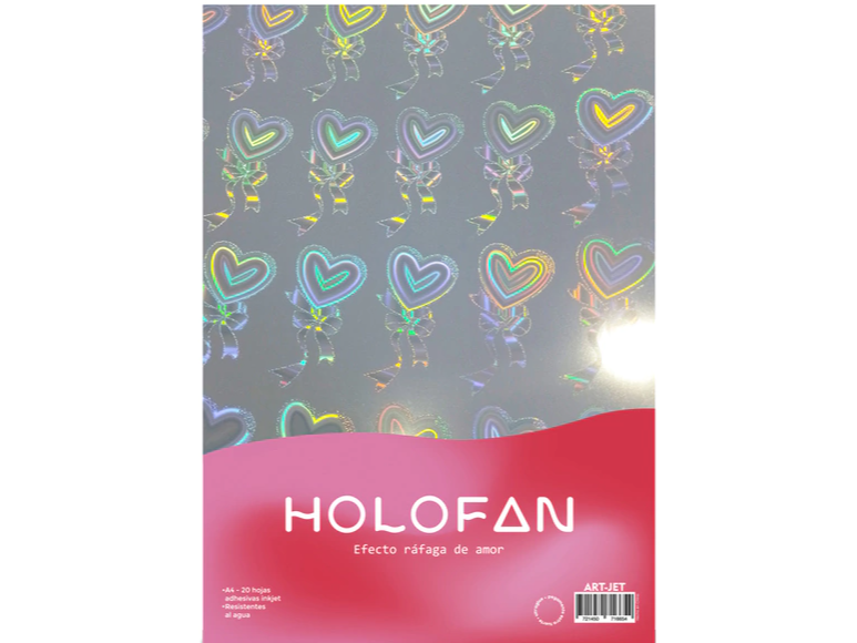 Holofan Efecto Ráfaga de Amor A4 X 20 HOJAS