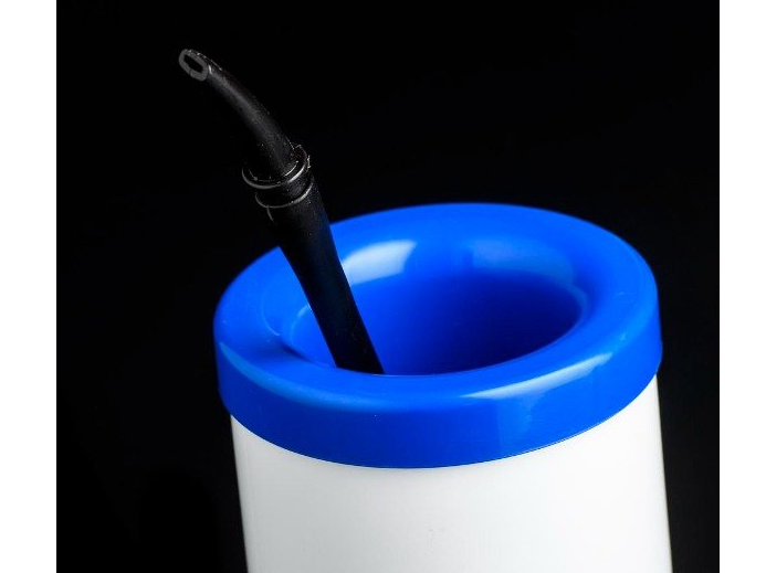 ACCESORIO PARA MATE AZUL CON BOMBILLA Y SACA YERBA