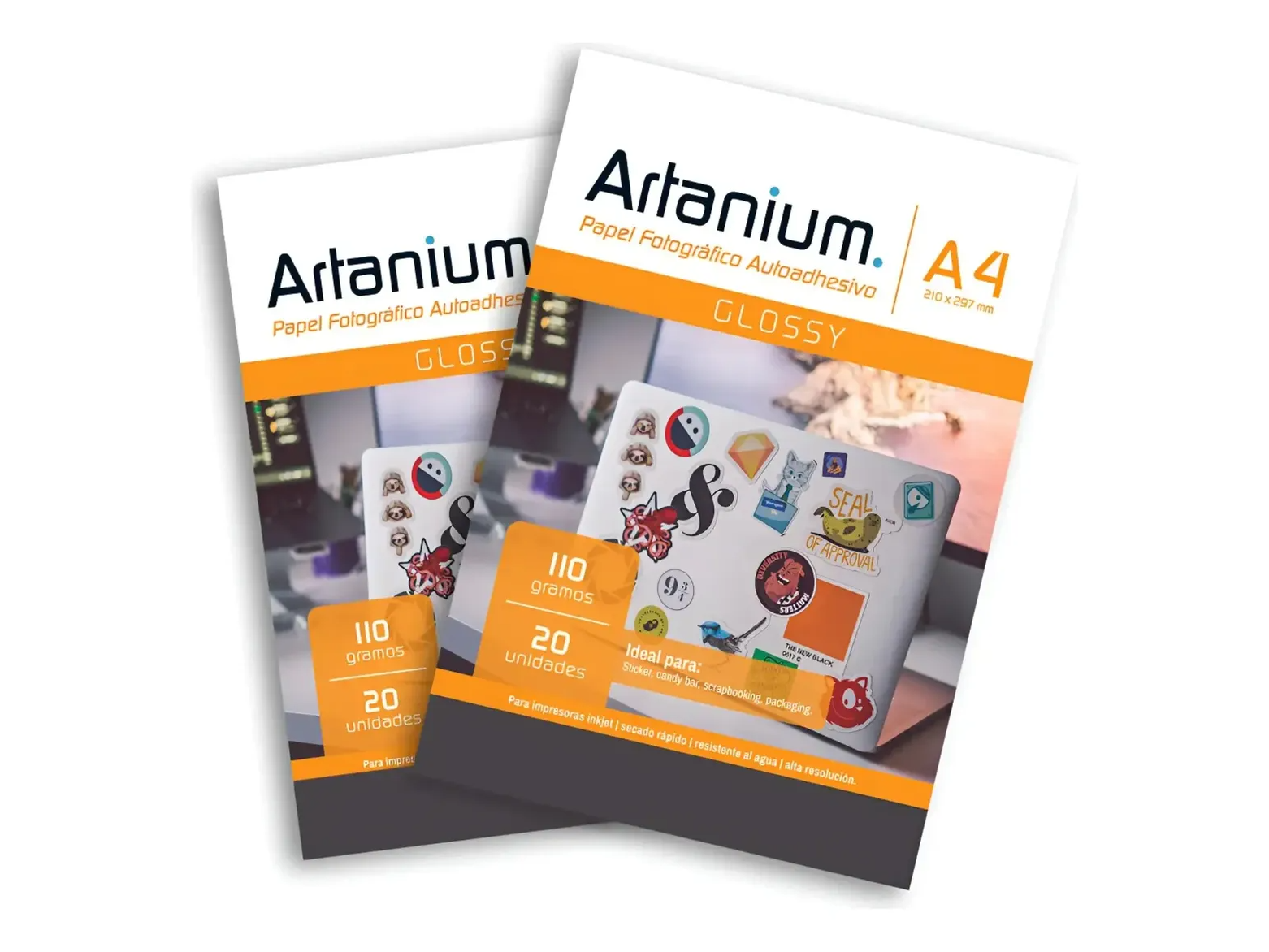 Adhesivo brillante 110g x 20 HOJAS A4 ARTANIUM