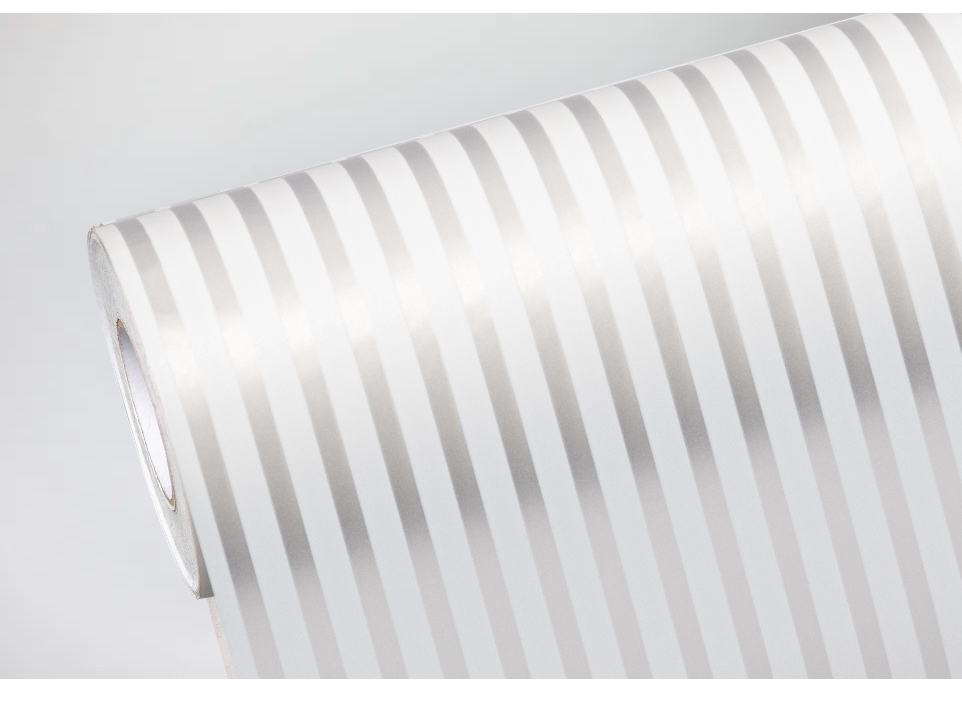 Vinilo De Ventana Arlac Home & Deco Bandas Verticales 122cm X Metro