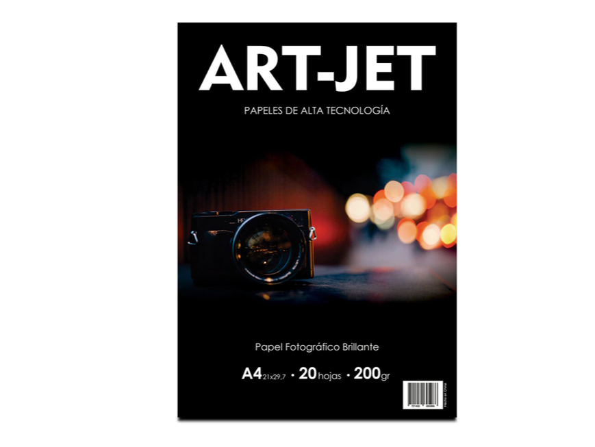 Papel fotográfico brillante 200gr X 20 HOJAS